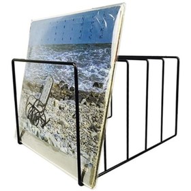 Resim GO DEKOR Metal İskandinav Kare 5 Gözlü Plaklık Dergilik Gazetelik 