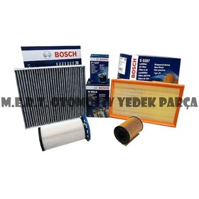 Resim Volkswagen Golf 7 1.6 Tdı Bosch Filtre Bakım Seti (2012-2019) 