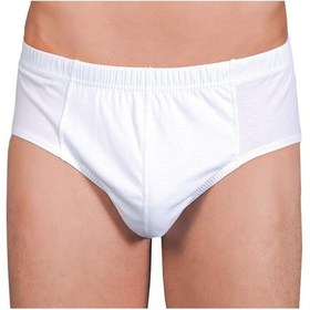 Resim Sedef Yıldızı Erkek Büyük Beden Penye Slip Külot Beyaz 7 No-Beyaz-3Xl Beyaz 