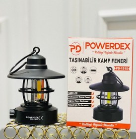 Resim Powerdex Pd-1515 Taşınabilir Şarjlı Kamp Lambası Siyah 