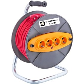 Resim 20 Metre 3x2.5 Makaralı Seyyar Uzatma Kablosu 4 Prizli Dörtlü 20 M 