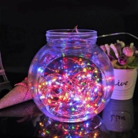 Resim Pilli Yılbaşı Çam Ağacı Ev Süsleme Ledi 3m 28 Adet Ledli Işıklandırma Rgb LED Işık 