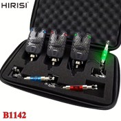 Resim HIRISI 3 Carp Balıkçılığı Bıçak Alarmı LED Sallanmalarla - ABS Malzeme, Pil Güçlü Balıkçılık Göstergesi, 4 Sallanma saç tokası ve Boncuklar Dahil, Cadılar Bayramı ve İşçi Bayramı Balıkçılığı İçin İdeal, Carp Balıkçılığı Aksesuarı, Pil Olmadan 