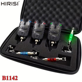 Resim HIRISI 3 Carp Balıkçılığı Bıçak Alarmı LED Sallanmalarla - ABS Malzeme, Pil Güçlü Balıkçılık Göstergesi, 4 Sallanma saç tokası ve Boncuklar Dahil, Cadılar Bayramı ve İşçi Bayramı Balıkçılığı İçin İdeal, Carp Balıkçılığı Aksesuarı, Pil Olmadan 