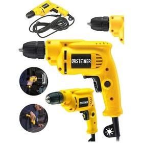 Resim Steiner 1400 Watt 10 Mm Kablolu Darbesiz Vidalama Matkap Sarı 