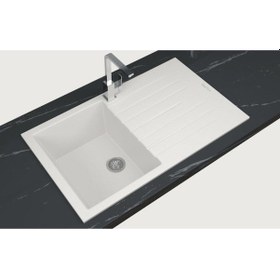 Resim Real Troya 86 Granit Eviye Real Stone P004 Beyaz 