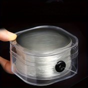 Resim 100m Elastik Boncuk Dizisi - Şeffaf Esnek Halat, 0.5-1.0mm Kristal Çizgi DIY Bileklikler, Kolyeler ve El Sanatları için, Taşınabilir Saklama Kutusu, El Sanatları Temel Gereksinimleri | Şeffaf Halat | Güvenli Kapatma 