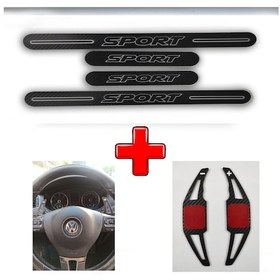 Resim Sport Yazılı Üniversal Carbon Kapı Eşiği + F1 Kulakçık (551153622) 