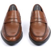 Resim oğuzhan ayakkabı Erkek Bağcıksız Taba Iç Dış %100 Yumuşak Deri Hafif Anatomik Ortopedik Rahat Şık Elegant Loafer 