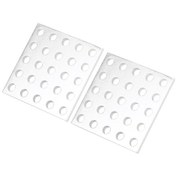 Resim Moveevo Alüminyum Izgara Paneli 3116-0040-0040, 5x5 Delikli, 2 Adet, 40x40mm, 2.5mm Kalınlık, Dayanıklı, Yüksek Mukavemet Oranı 