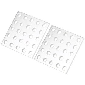 Resim Moveevo Alüminyum Izgara Paneli 3116-0040-0040, 5x5 Delikli, 2 Adet, 40x40mm, 2.5mm Kalınlık, Dayanıklı, Yüksek Mukavemet Oranı 