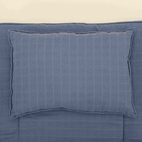 Resim Alt Açma Matı ve Yastık - İndigo Müslin 