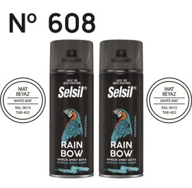 Resim 2 x Sprey Boya Mat Beyaz 400ml 