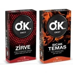 Resim Okey Prezervatif Zirve 10 Lu + Sıcak Temas 10 Lu 