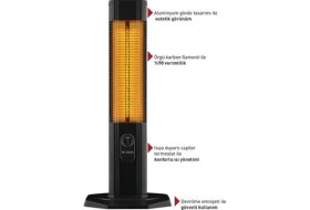 Resim Luxeva LXV2500-TS Karbon Infrared Isıtıcı 