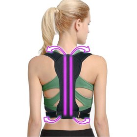 Resim Tek Balenli Dik Duruş Korsesi Spor Sırt Omuz Kamburluk Önleyici Korse 
