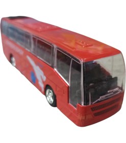 Resim Sunman Otobüs Kırmızı Sesli Işıklı Çekbırak Otobüs 