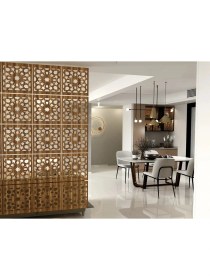 Resim Kayasan Ahşap Kayasan ® Lazer Kesim Sarkıt Paravan, Ahşap Seperatör, Oda Ayırıcı 4'lü Panel Levha Seti 