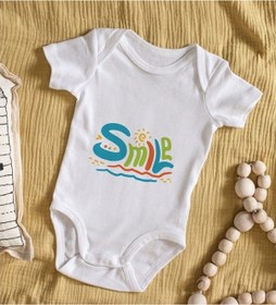 Resim Bitmeyenkartus Bk Kids Smile Tasarımlı Bebek Body Zıbın - Model 1 