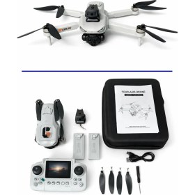 Resim Digi Monster R08-S Oas Çift Kameralı Katlanabilir Drone | Wifi Fpv Canlı Görüntü – Engel Sensörü – Optical Flow Sabitleme – 360° Takla – Headless Mod 