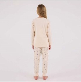 Resim Arnetta Kız Çocuk Pijama Takımı 3434 Krem 