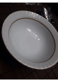 Resim Kütahya Porselen 13cm 6'lı Yaldızlı Kase 