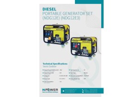 Resim Npower Portatif Dizel Jeneratör NDG12E3 
