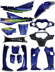 Resim J-cub Çelik Kaporta Mavi Far + Stop 