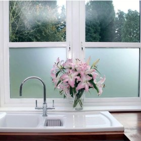 Resim Temiz Pazar Buzlu Cam Filmi Kumlama Folyosu 126 cm x 2 m 