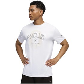 Resim Puma Run Club Graphic Erkek Beyaz Koşu T-shirt 52844702 