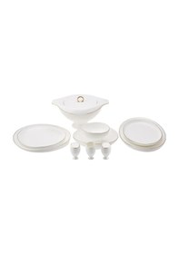 Resim Karaca Fine Pearl Extra Wilderness 62 Parça 12 Kişilik Yemek Takımı Gold 
