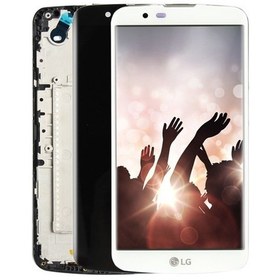 Resim Lg K10 Tvli K430Dsy Lcd Ekran Dokunmatik Beyaz Çıtalı 