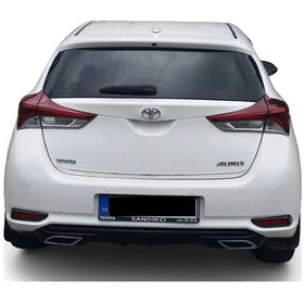 Resim Toyota Uyumlu Auris Yeni Kasa Difüzör Piano Black Plastik 