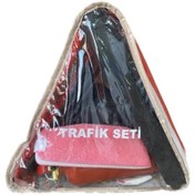 Resim BERTUĞ İŞ ELBİSELERİ GİYİM VE İMALATI Üçgen Trafik Yardım Seti Yangın Tüpü+boyunluklu 