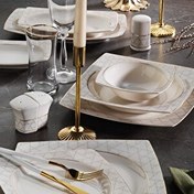 Resim Aryıldız Kare 56 Parça 12 Kişilik Yemek Takımı 