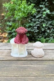 Resim Rufus Concept Rose Dog Tekli Silikon Mum Kalıbı 