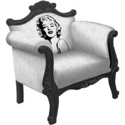 Resim Rehome Sultan Tekli Koltuk Berjer 