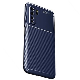 Resim Huawei P40 Lite 5G Kılıf Negro Karbon Dizayn Silikon Lacivert 