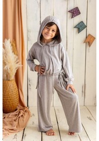 Resim Oliventhekid Kapişonlu Triko Bluz Bej Bej 
