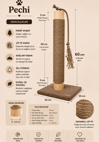 Resim Pechi Masif Kedi Tırmalama 60cm 