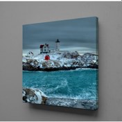 Resim Beyaz Deniz Feneri Kanvas Tablo 