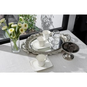 Resim Riva Platin 6 Kişilik Kahve Takımı 75CC 
