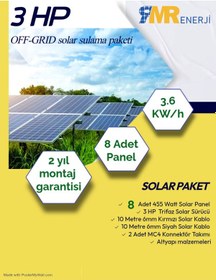 Resim 3 Hp- 3.6 Kw Off-grid Solar Sulama Paketi 