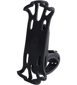 Resim Reedark 360 Dönebilen Bisiklet Ve Motosiklet Telefon Tutucu - Evrensel Silikon Kılıf 4.0-6.7" Tüm Telefonlar İçin Siyah 