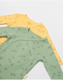 Resim BabyCosy Organik Modal Fil Baskılı 2 Li Kruvaze Uzun Kollu Badi Csym11319 001 
