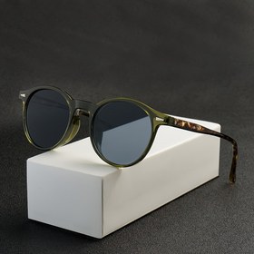 Resim Retro Tarz Oval Moda Gözlükler Pirinç Süslemeli, Küçük Yüzler İçin - Partiler ve Müzik Festivalleri İçin Mükemmel. Dayanıklı PC Çerçeve ve Lensler 