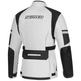 Resim Ebakbak Motosiklet Kadın Montu 4 Mevsim Uzun Oxford 600-d Dayanıklı Kumaş Women Mont Grey 