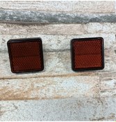 Resim Reflektör Kırmızı 2'li Takım Kare En Boy 4cm 