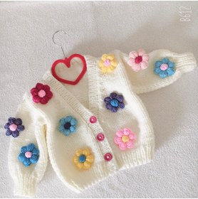 Resim İzmirblanket El Örgüsü Bebek Crop Hırka 