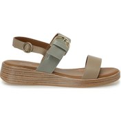 Resim Polaris 325067.z 5fx Olive Kadın Dolgu Topuk Sandalet 000000000101985490 Yeşil 